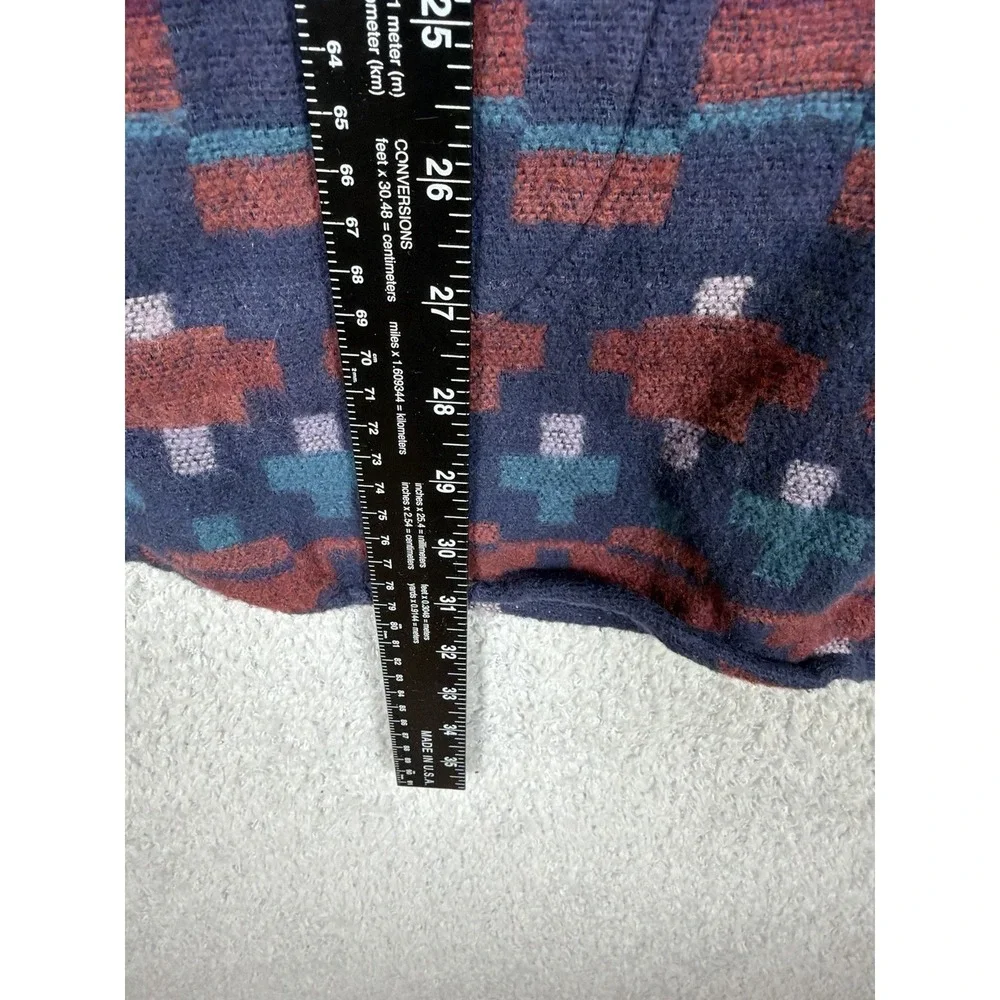 LL Bean Signature Flannel Shirt Aztec Print Chore Button Front Womens XL R - Picture 6 of 7